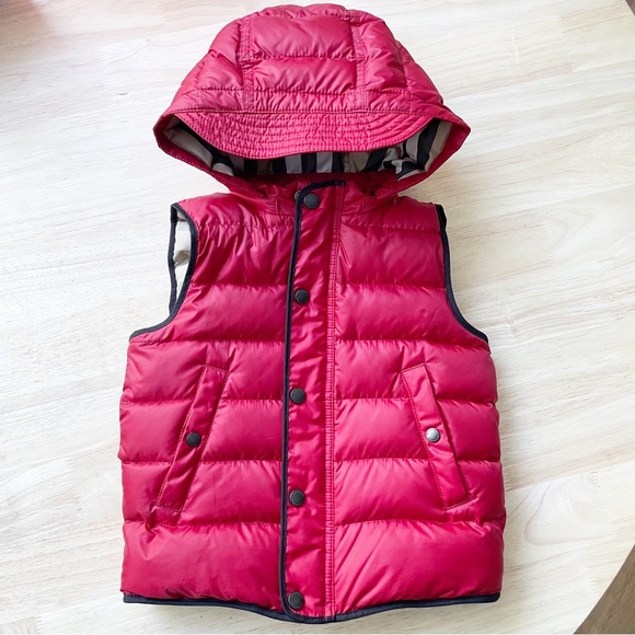 Burberry Jackets & Coats Burberry Toddler Boy Puffer Vest Hooded